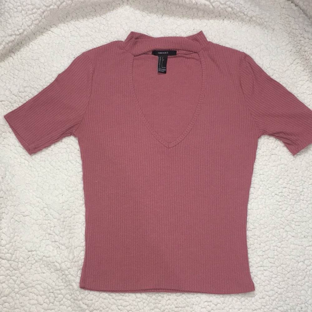 Mauve Crop Top Shirt